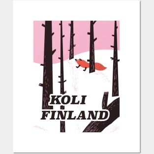 Koli Finland vintage travel poster Posters and Art